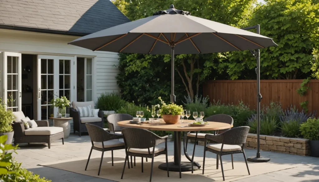 comment fixer un parasol