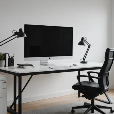 distance entre bureau et mur
